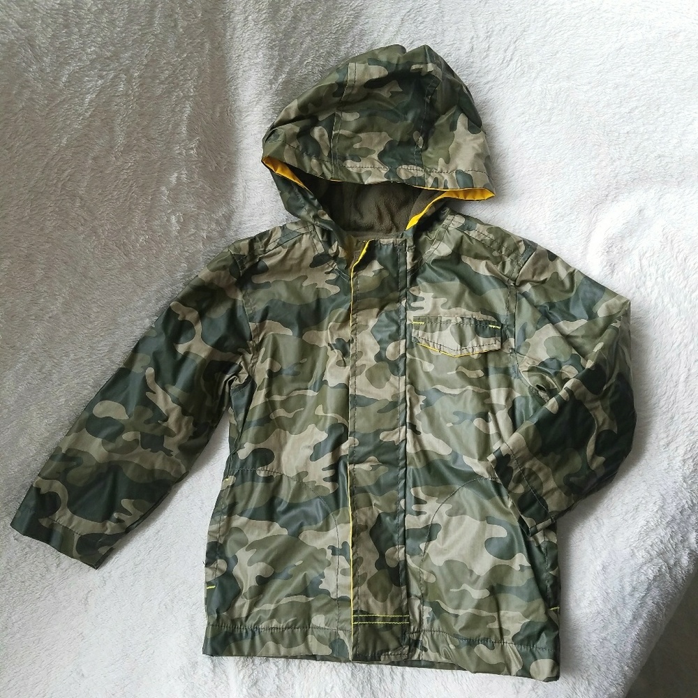 Fleace lined rain coat